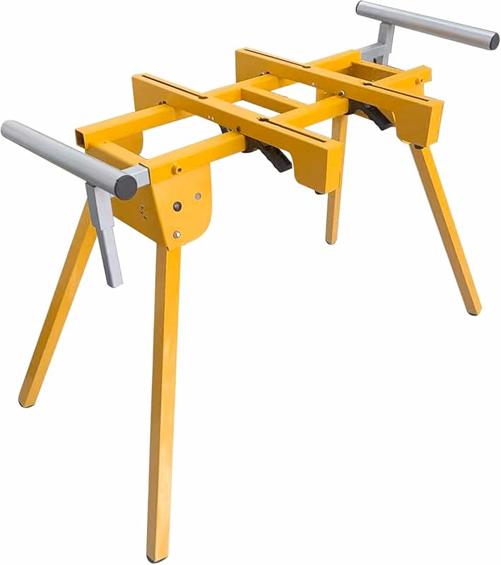Heavy-Duty Steel Miter Saw Stand Portable Secure Workstation Compatibl