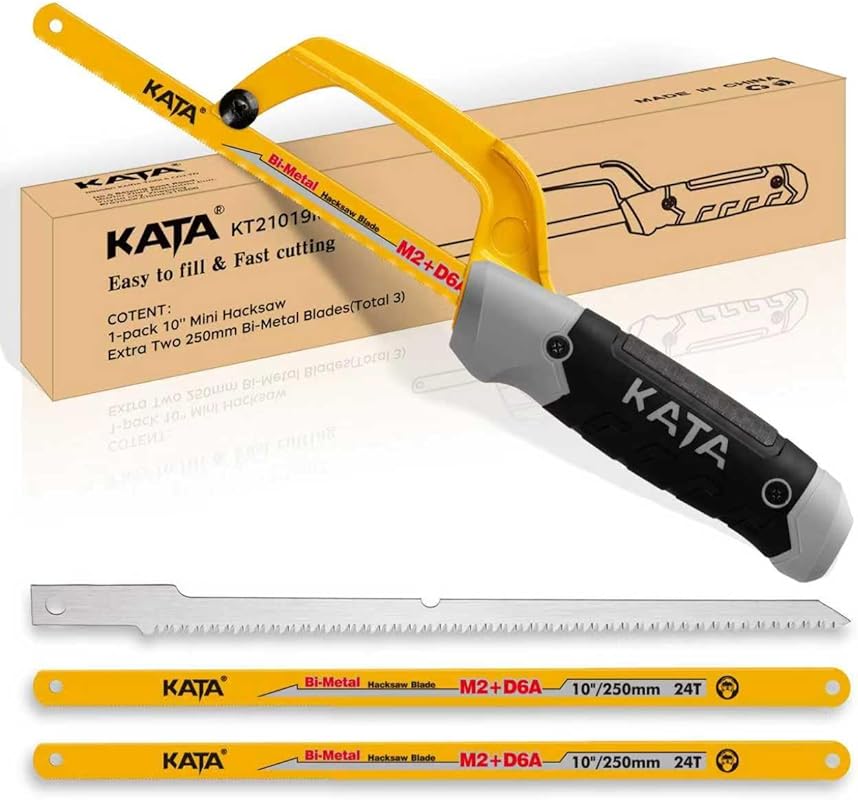 Compact KATA Mini Hacksaw with 10