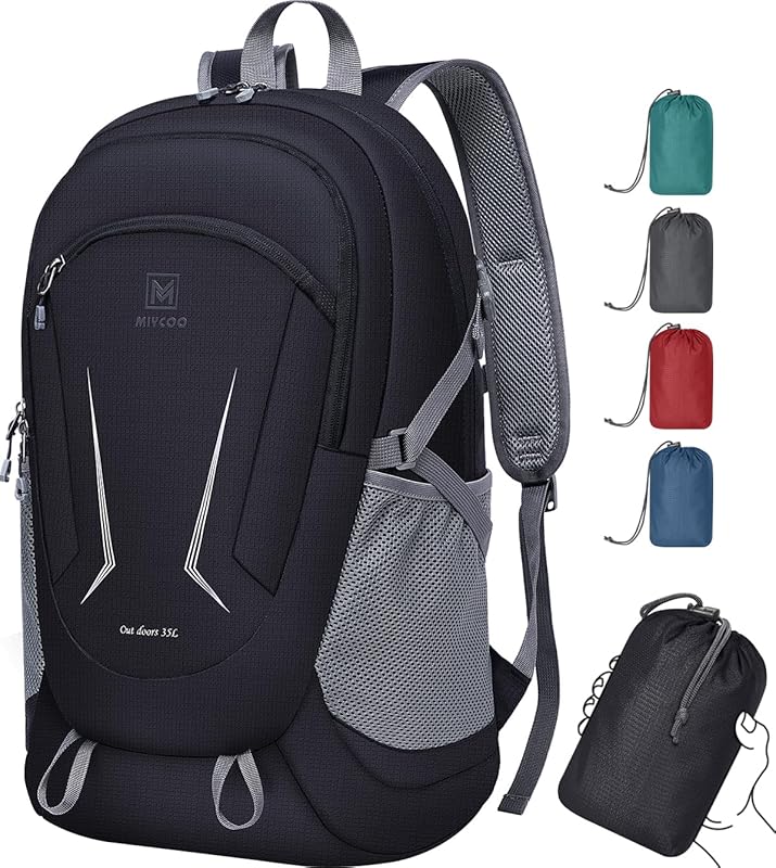 MIYCOO Ultra Lightweight Packable Hiking Backpack, Waterproof Foldable