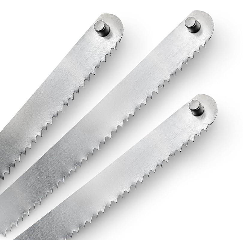 Butcher Saw Replacement Blades, 3-Pack Stainless Steel 25