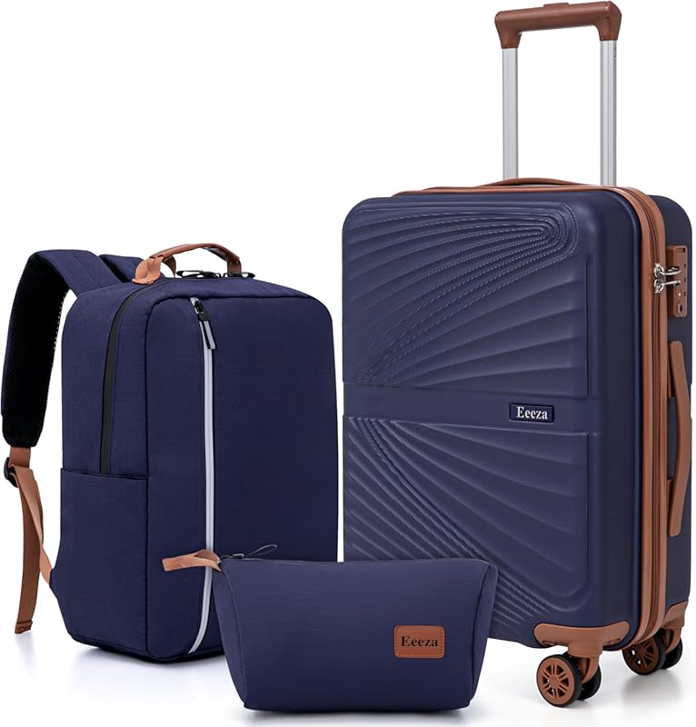 American Tourister Westridge 3-Piece Hardside Luggage Set – 20 Inch Bl