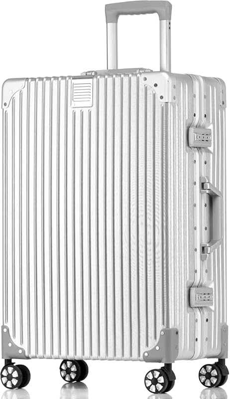 HotWay 20 Inch PC Hard Shell Carry On Luggage with Aluminum Frame and 