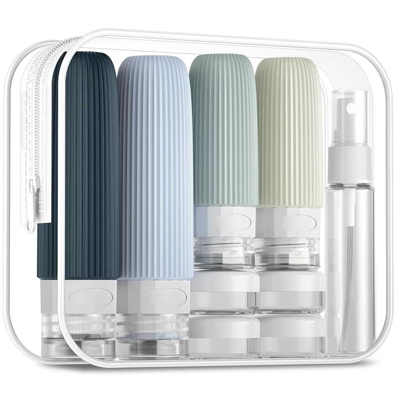 Mrsdry 16 Pack TSA Approved Leak-Proof Silicone Squeezable Travel Bott