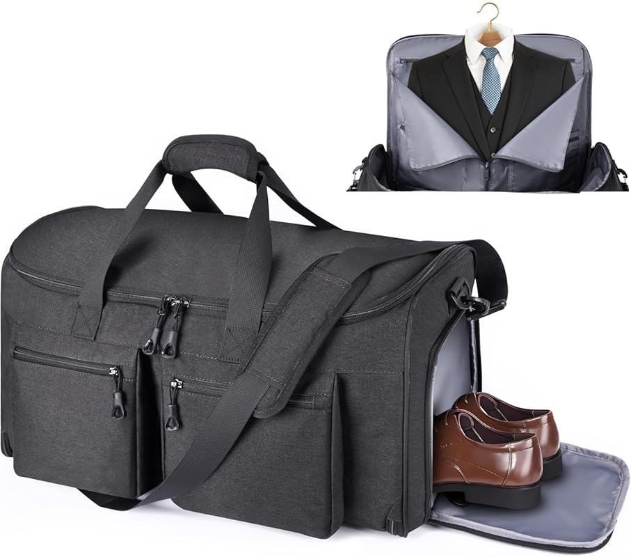 HILOMON 2-in-1 Convertible Travel Duffle with Shoulder Strap for Men &