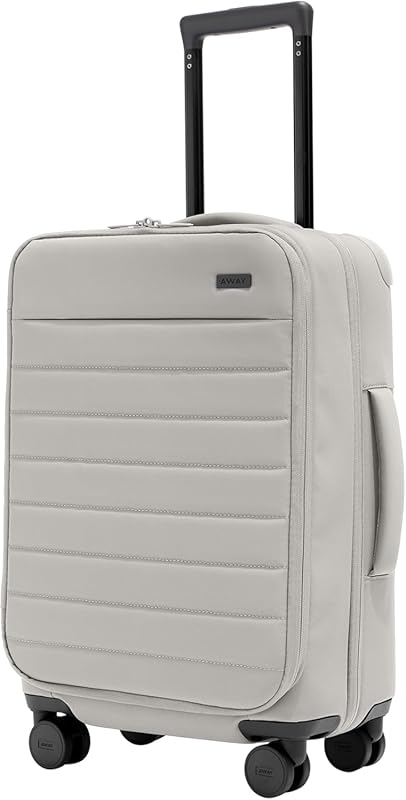 Away 22 Inch Expandable Softside Carry-On Suitcase with Spinner Wheels
