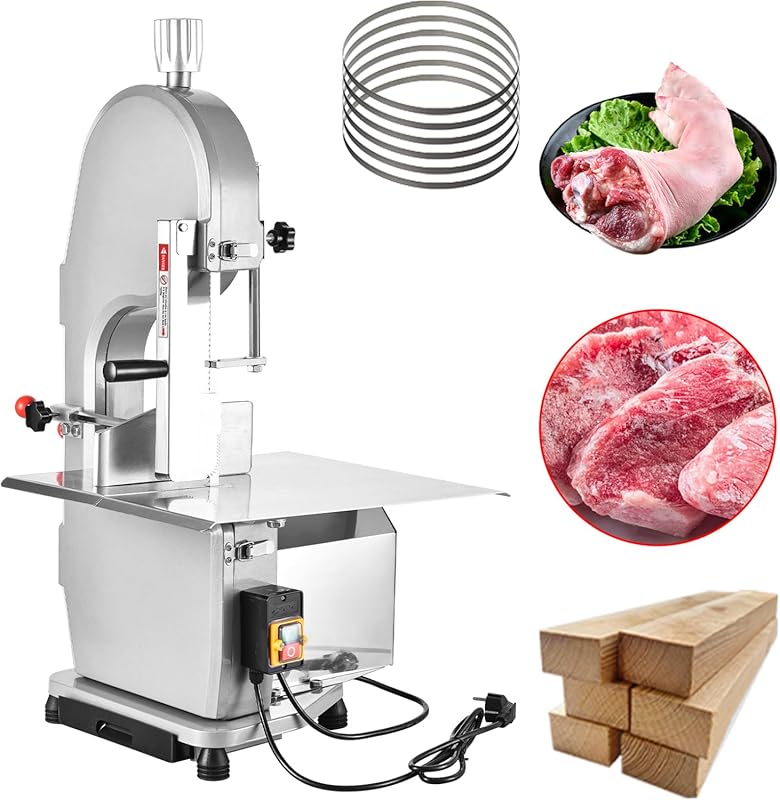 Commercial 1500W Electric Bone Saw with Stainless Steel Workbench, 5 B