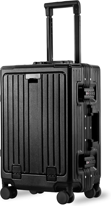 20 Inch Aluminum Frame Zipperless ABS+PC Hard Shell Carry On Luggage w