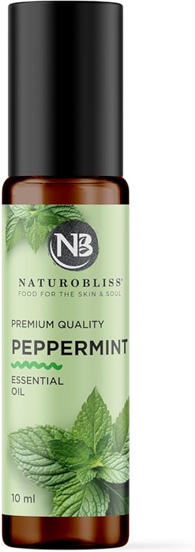 NaturoBliss Peppermint Essential Oil Roll-On, 10 ml Natural for Skin R