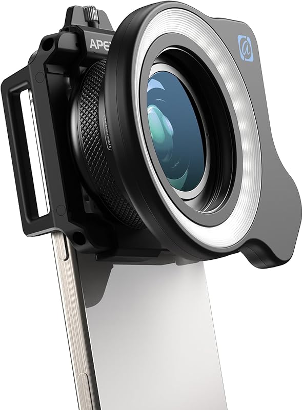 APEXEL 10-20X HD Macro Lens Kit for iPhone/Android with Fill Light & U