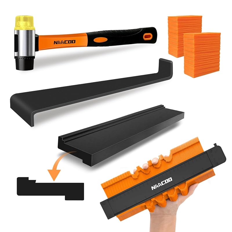 NAACOO Vinyl Flooring Installation Kit with Contour Gauge
