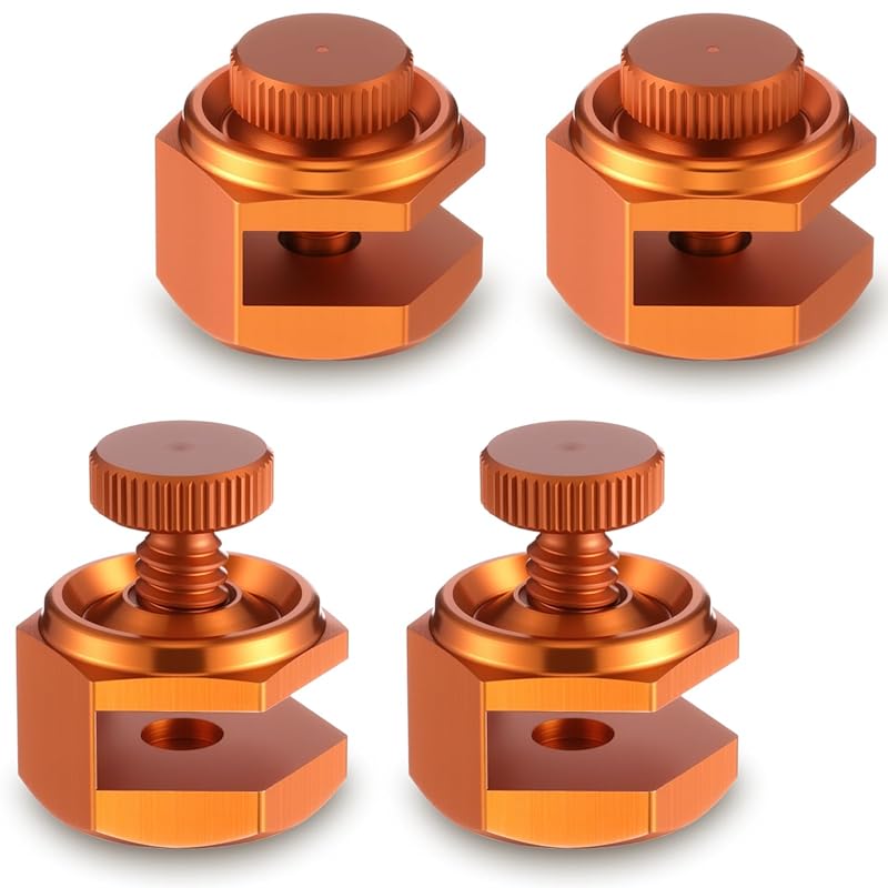 4-Pack Orange Aluminum Stair Gauge Set for Framing Square & Circular S