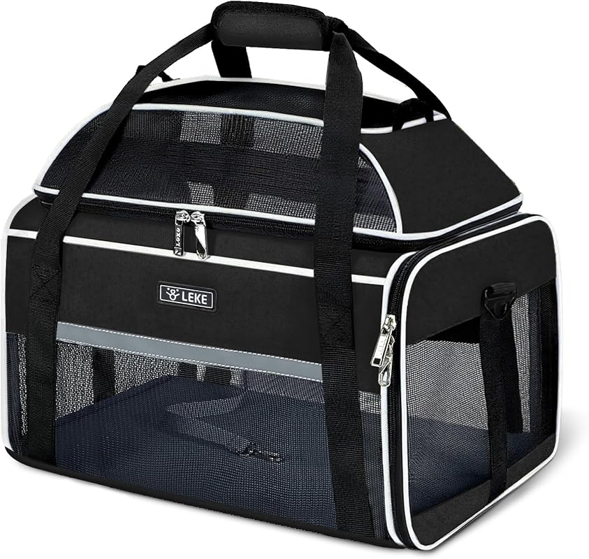 Lekereise Expandable Airline Approved Pet Carrier 17x11x9.5