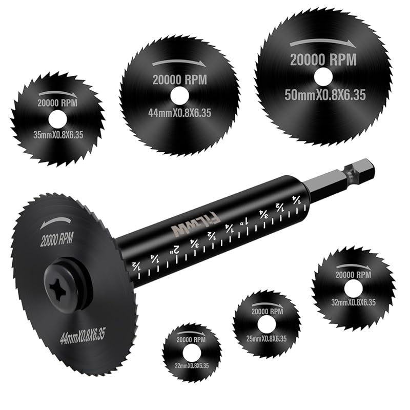 Inside Pipe Cutter Tool Set with 6 pcs Hex Shank Blades for PVC, Plast