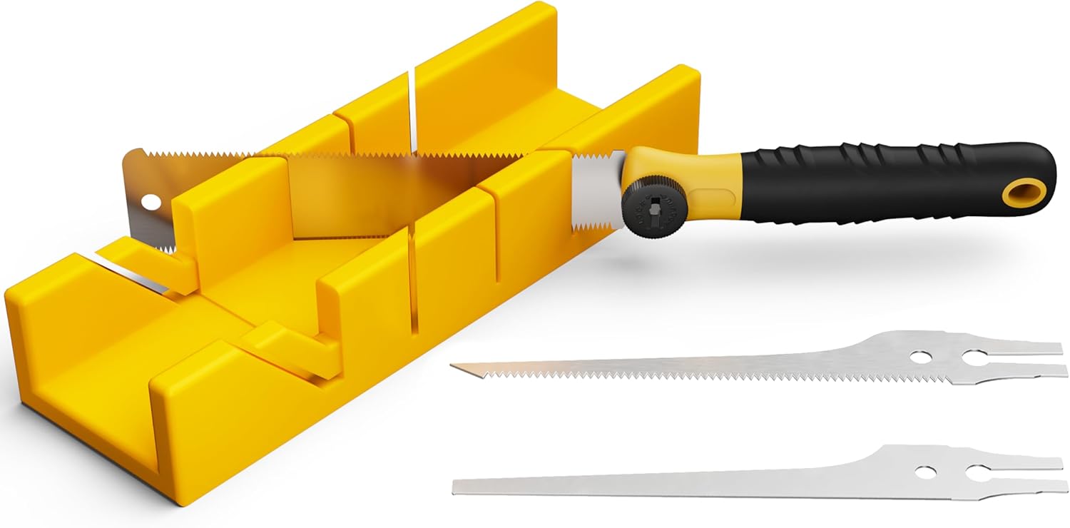 GARTOL Mini Japanese Pull Saw Set with 3 Replaceable Blades for Precis