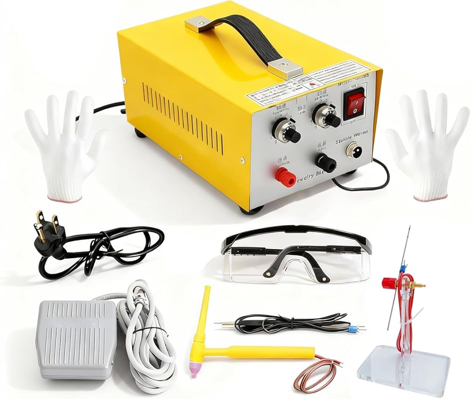 30A Pulse Arc Spot Welder for Gold, Silver, Platinum & Steel Necklaces