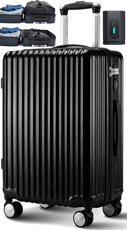 Homie 21-Inch Hardshell Carry-On Luggage with 360° Wheels & Retractabl