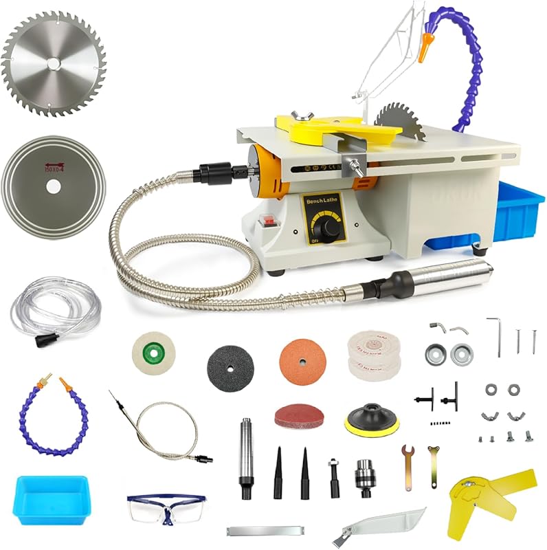 750W Adjustable Speed Jewelry Lapidary Saw Machine for Gemstone Cuttin