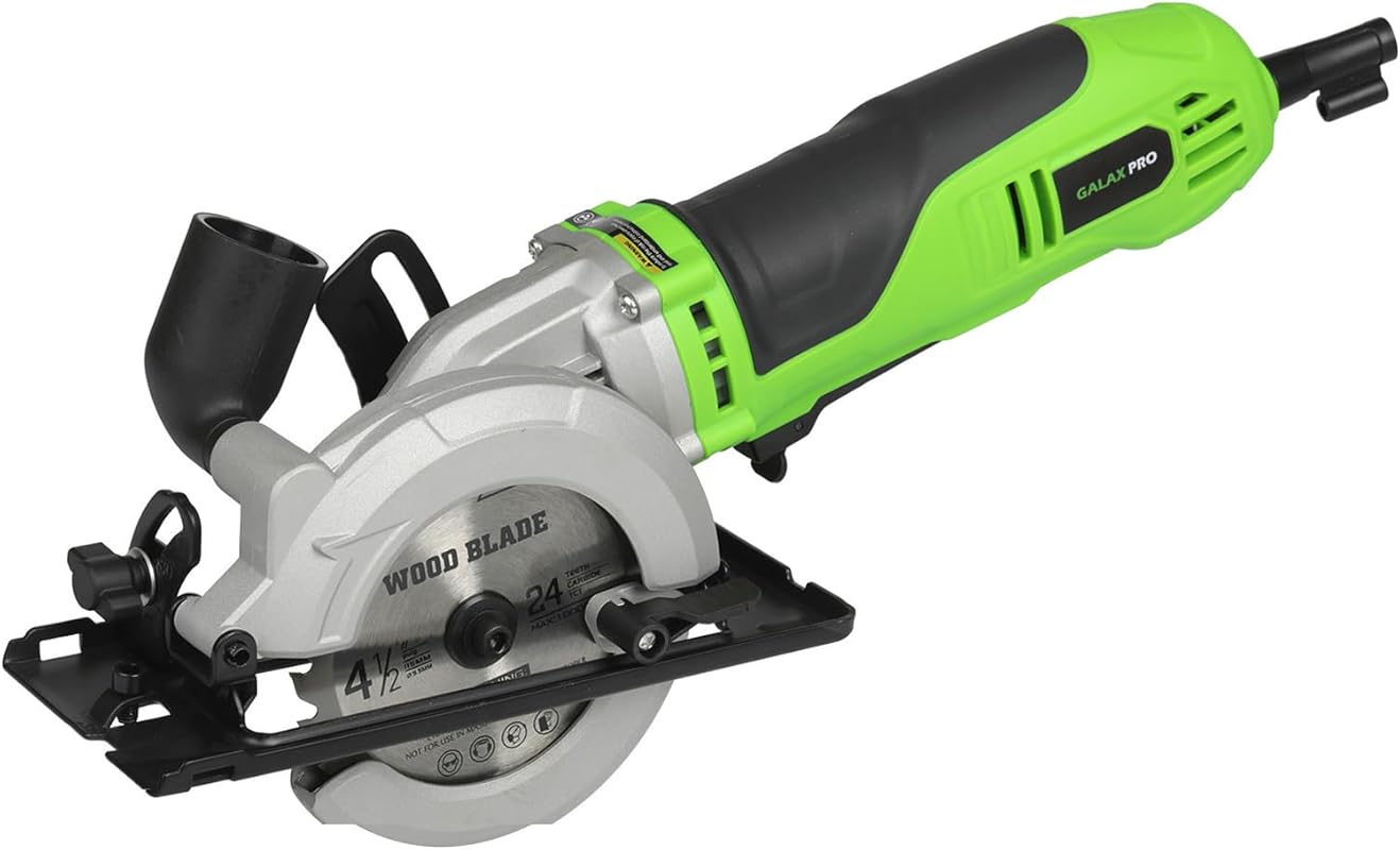 GALAX PRO 710W Mini Circular Saw 3 Blades 5200RPM for Wood, Metal, Pla