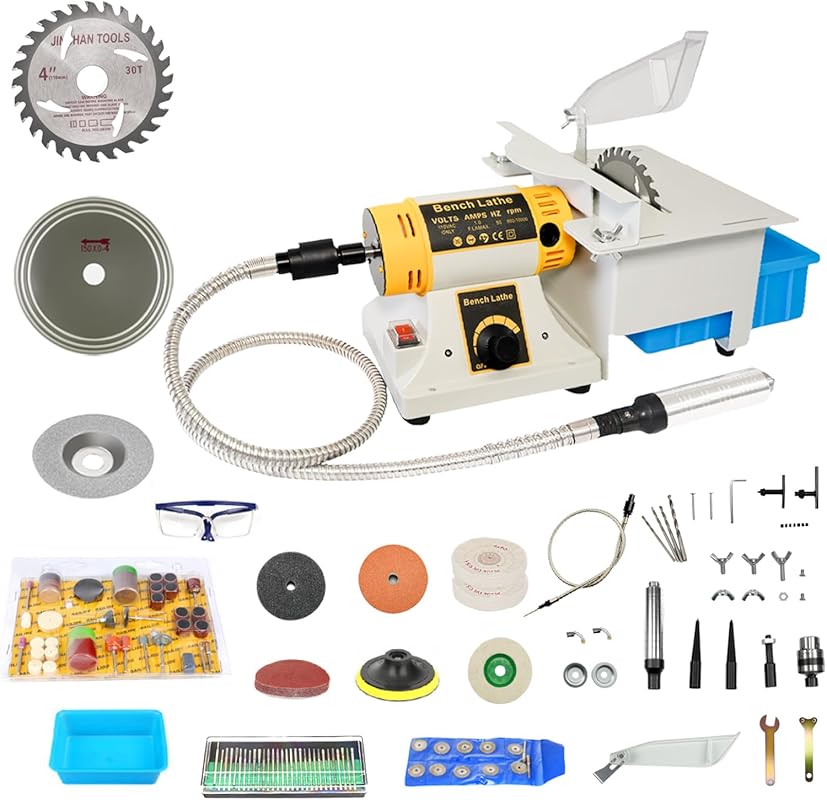 Lapidary Rock Saw for Cutting Rocks, 750W Mini Lapidary Equipment for