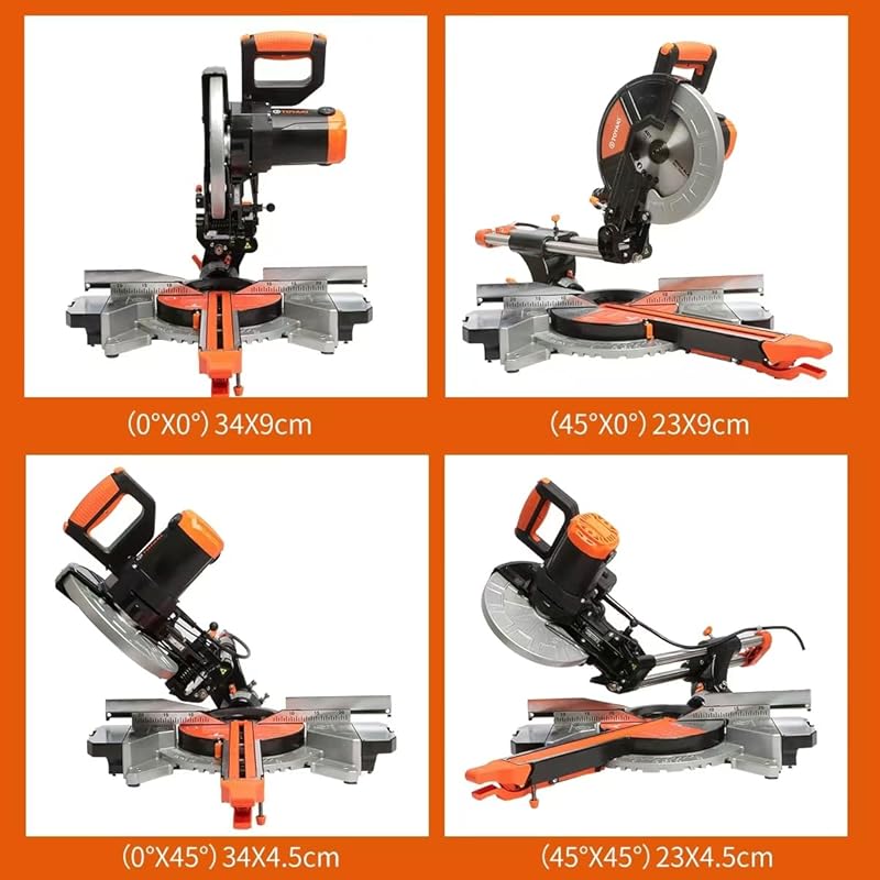 Powerful 15-Amp 10-Inch Sliding Single Bevel Compound Miter Saw with L