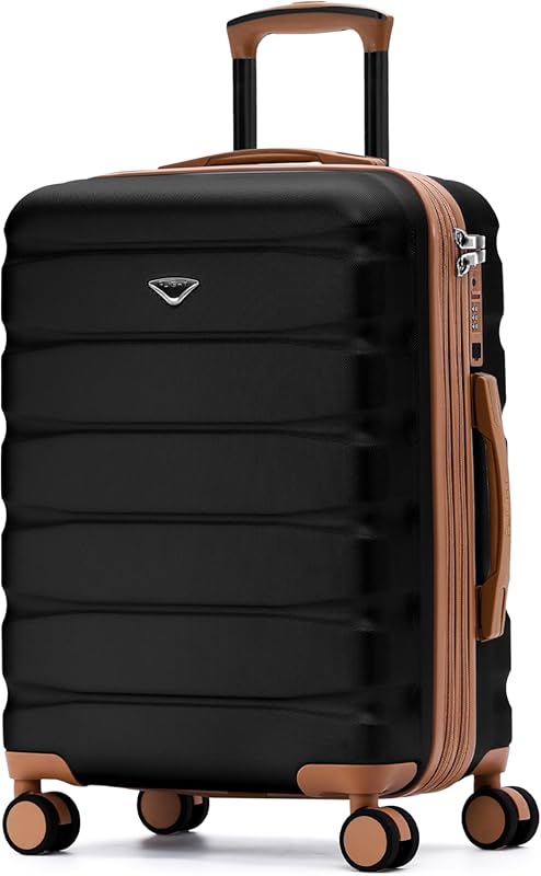 Flight Knight 22x18x10 Expandable Carry-On Suitcase with TSA Lock, USB