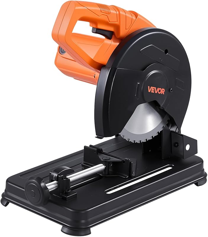 VEVOR 7-1/4in Chop Saw Stainless Steel Blade 1200W 4000RPM 0-45° Adjus