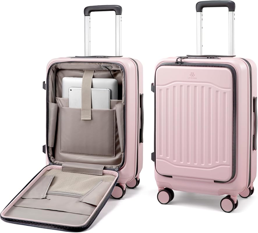 LOVEVOOK Expandable Carry On Luggage 22x14x9, Airline Approved Hard Sh