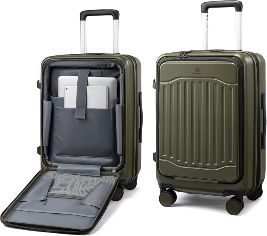 LOVEVOOK Expandable 22x14x9 Airline Approved Hard Shell Suitcase with