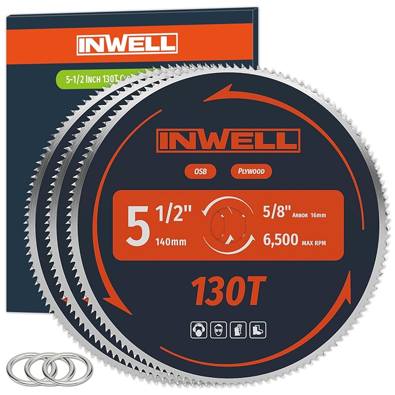 5-1/2-Inch 130T Circular Saw Blade for Softwood & OSB with Bushing Ada