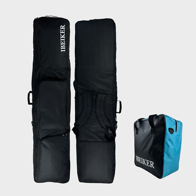 Water-Resistant Ski Equipment Bag with Dedicated Compartments for Boot
