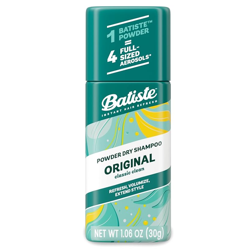 Batiste Oil-Absorbing Non-Aerosol Dry Shampoo, Original Scent, TSA Com