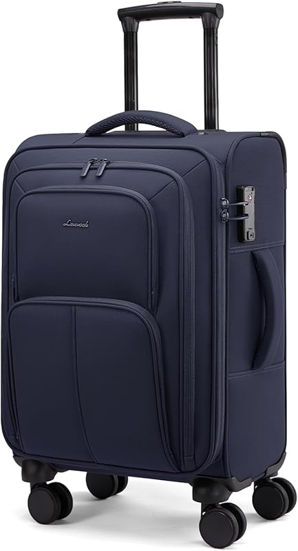 LOVEVOOK Lightweight Softside 22-Inch Airline-Approved Carry-On Suitca