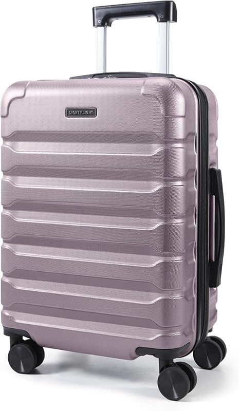Light Flight Expandable Carry On Luggage, Durable Hard Shell, Airline 