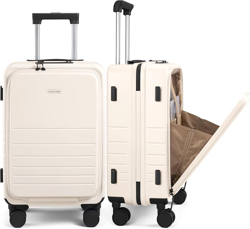 LOVEVOOK 22-Inch Hard Shell Carry-On Luggage
