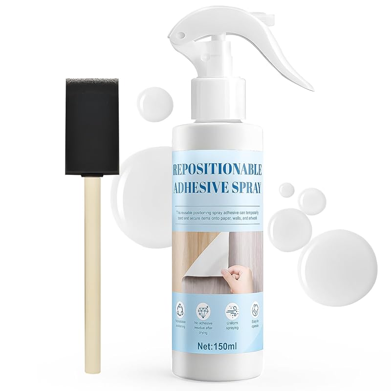 150ml Repositionable Adhesive Spray Temporary Stick Even Application N