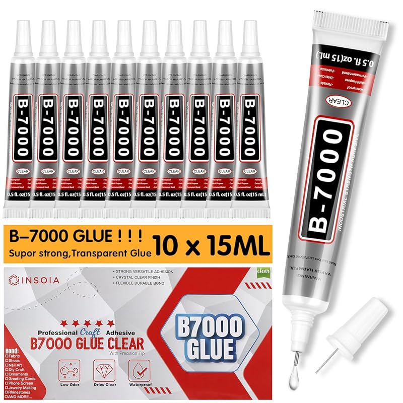 B7000 Transparent Rhinestone Glue – Strong No-Trace Jewelry Adhesive w