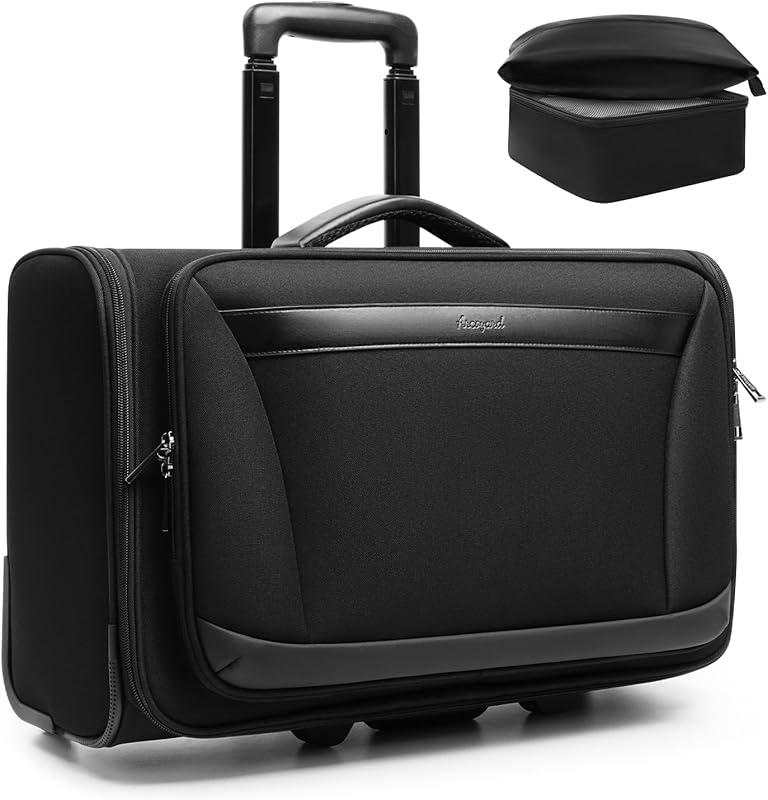 Expandable Rolling Garment Bag with Laptop Compartment & Packing Cubes