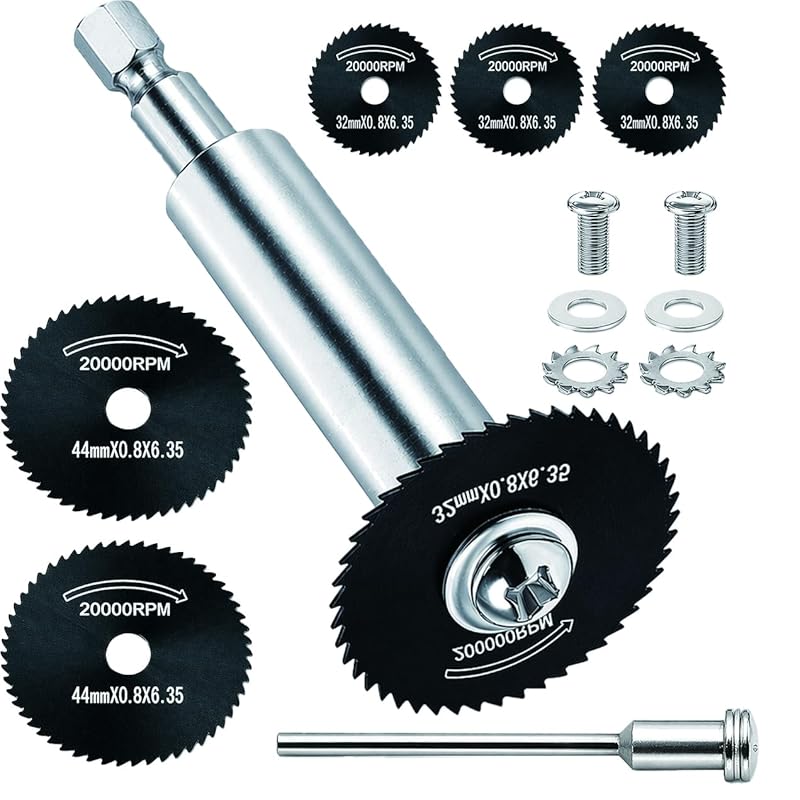 Inside PVC Pipe Cutter with 5 Replacement Blades - 1/4 Inch Hex Shank