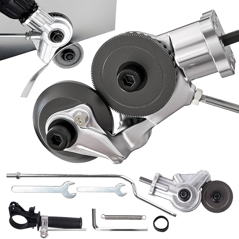 Upgraded Electric Drill Plate Cutter, Metal Nibbler Tool for Aluminum,