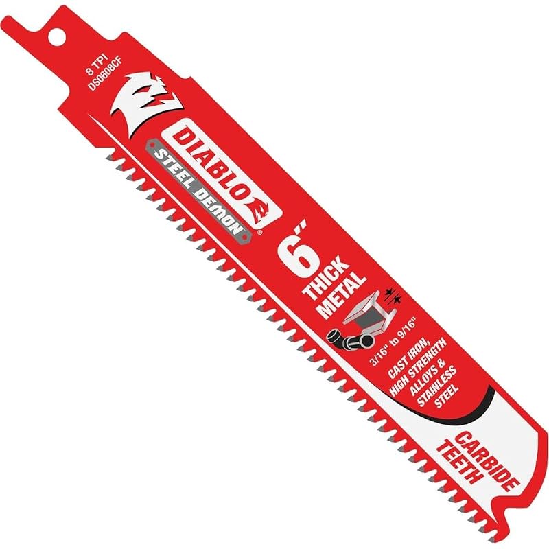 best reciprocating saw blades for cutting cast iron pipe