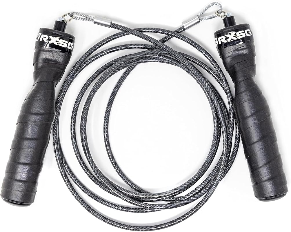 Rx Smart Gear Black Ops Ergonomic Weighted Speed Jump Rope for MMA, HI