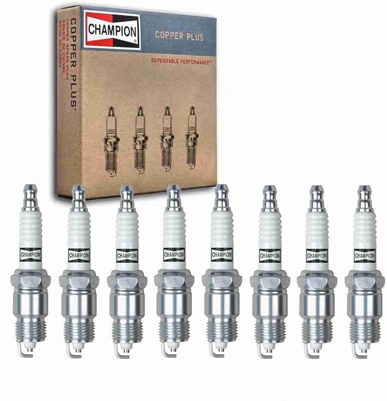 8-Piece Champion Copper Plus Spark Plug Set for 1974-1997 Ford F-250 5