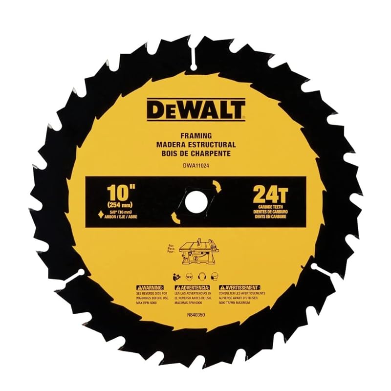 DEWALT 10-Inch 24T Saw Blade