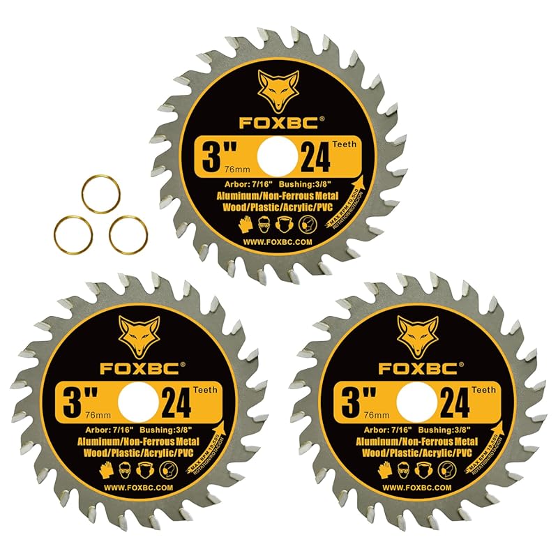 FOXBC 3-Inch Carbide Saw Blade Pack