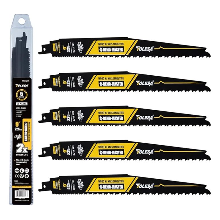 best reciprocating saw blades for nails