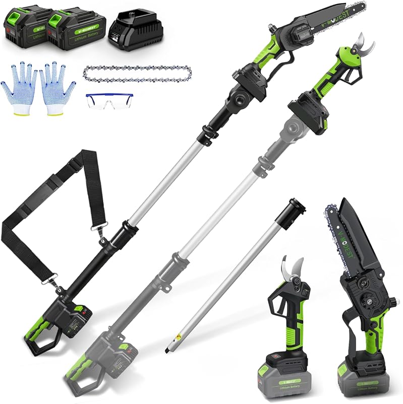 4-in-1 Cordless Pole Saw Kit