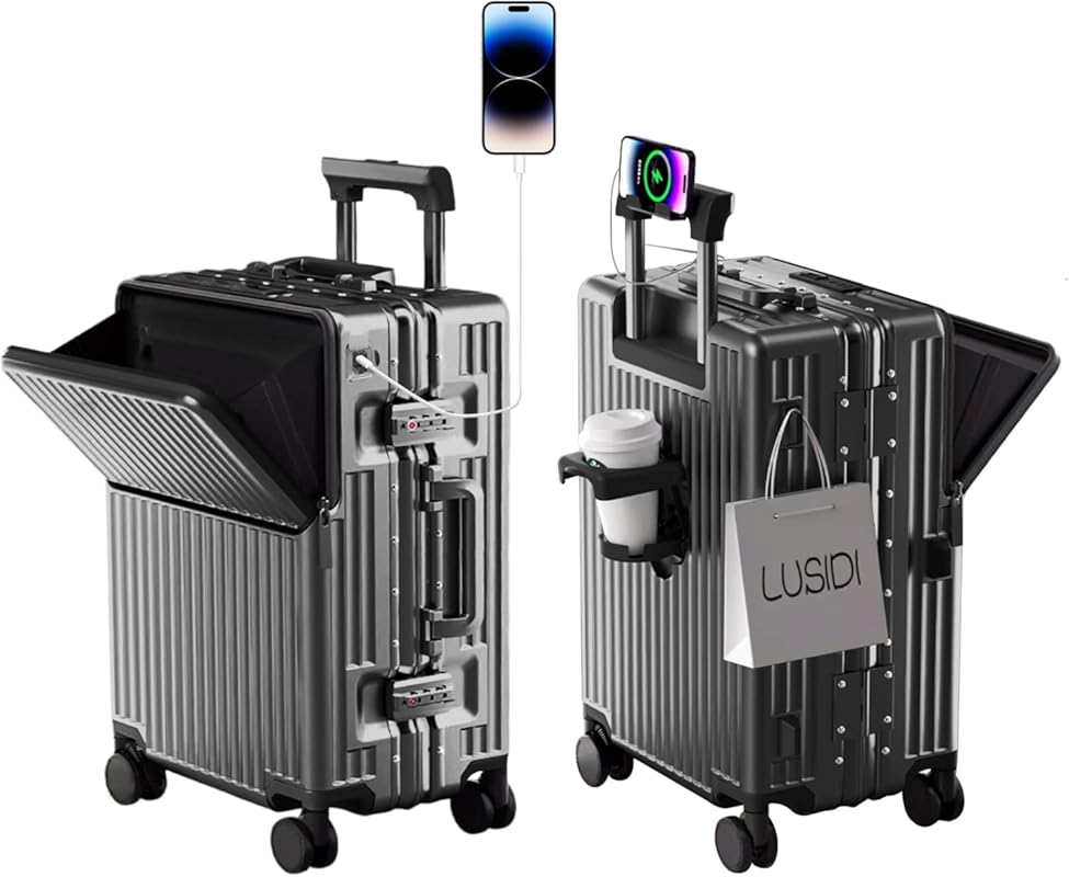 20 Inch Zipperless Expandable Carry-On