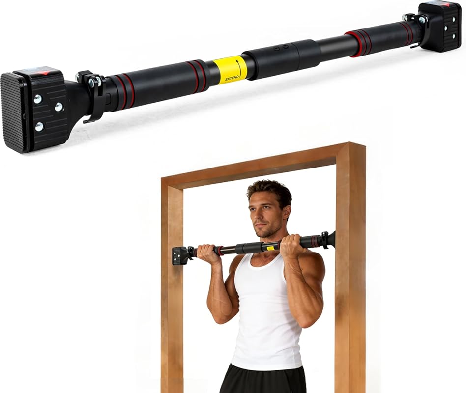 leikefitness Adjustable Doorway Pull Up Bar