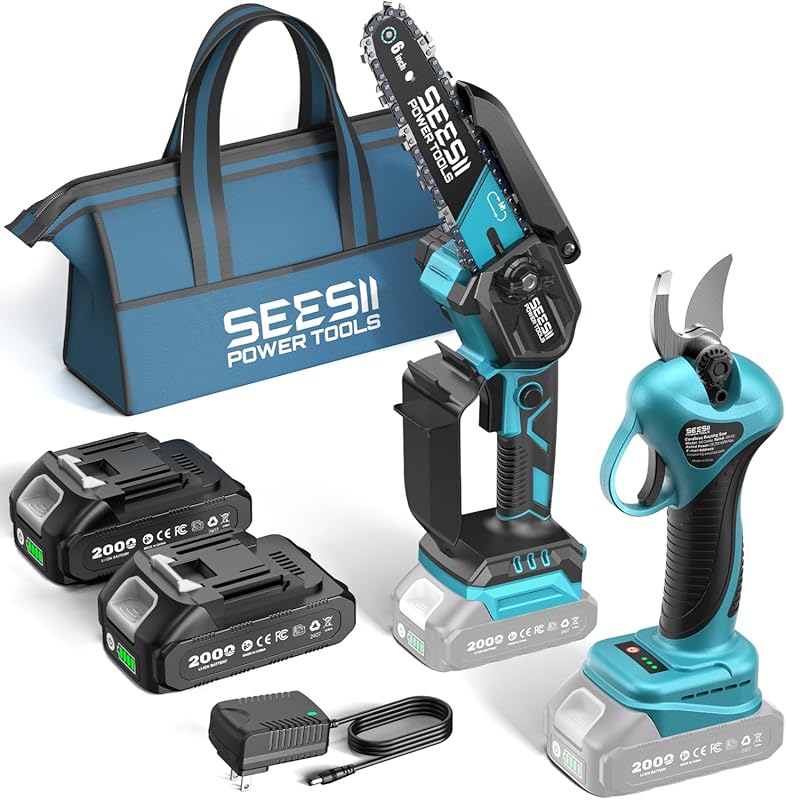 SEESII Mini Chainsaw Pruning Combo