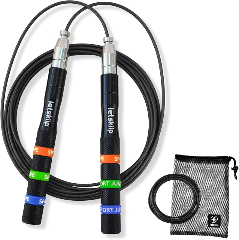 Aluminum Speed Jump Rope for CrossFit and Boxing with Dual Adjustable 